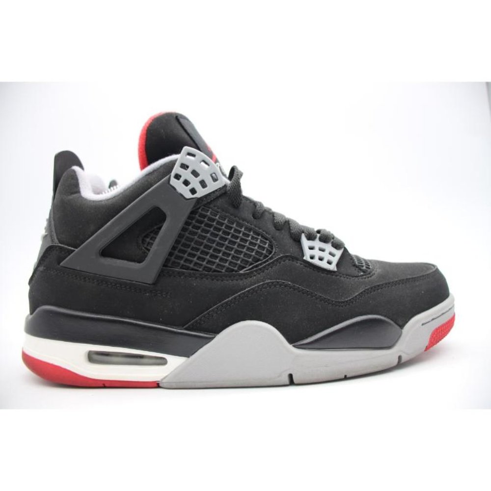 Nike Air Jordan’s Black and Gray Sneakers with Red Highlights